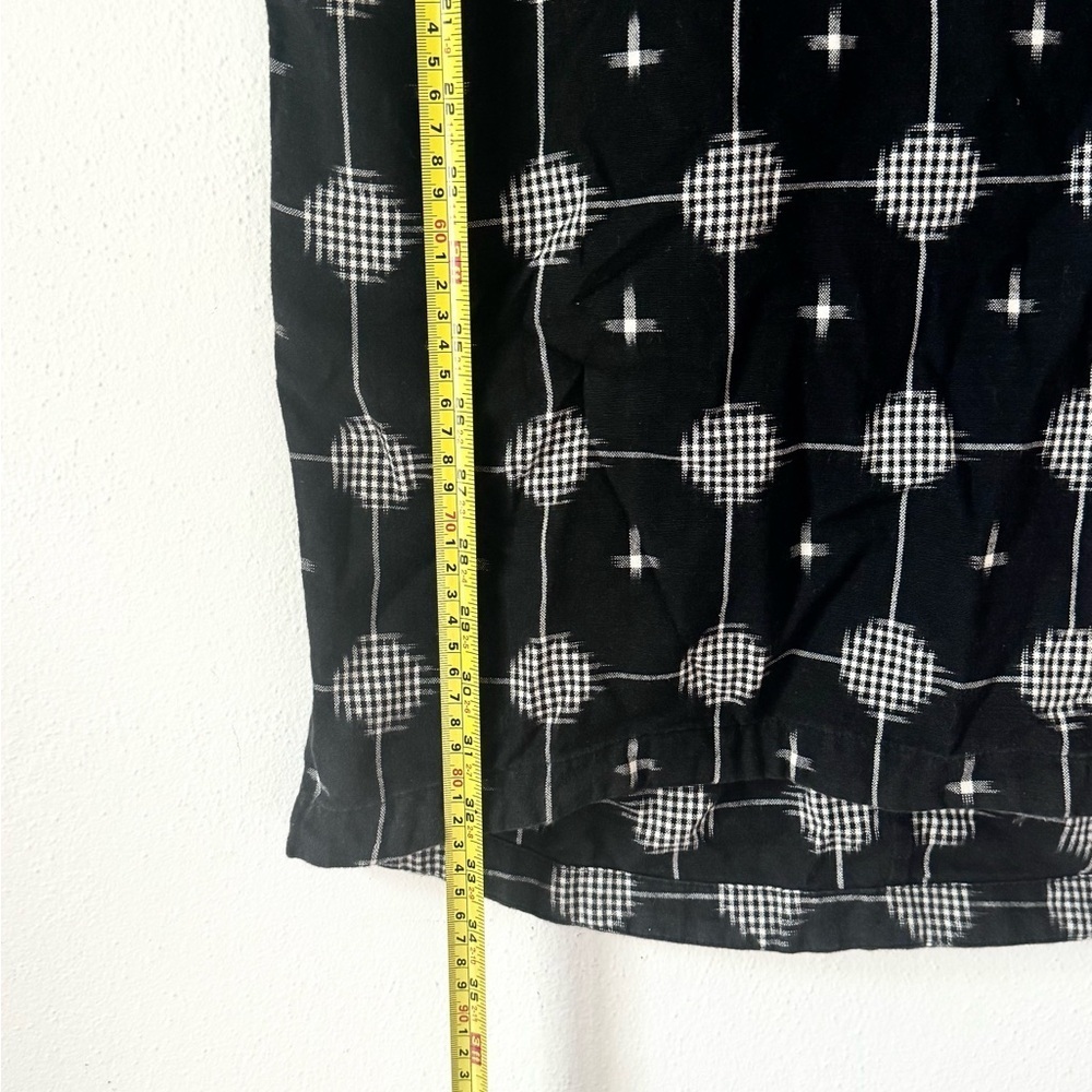 Matter Prints Black & White Geometric MIDI Tunic Dress - Japanese Inspired - Picture 8 of 14